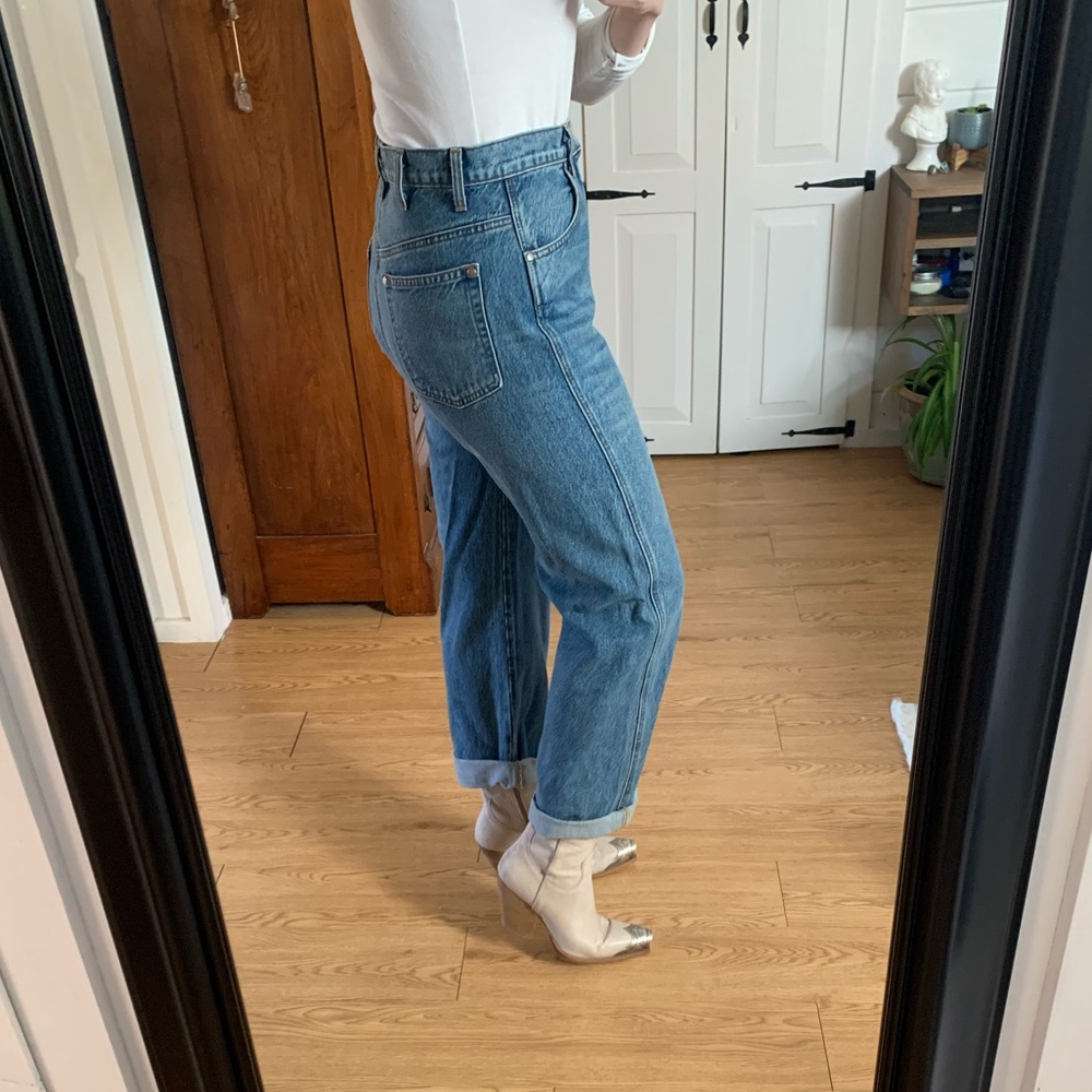 reformation cowboy jean straight leg